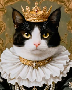 Obraz Prinzess Cat czarny 40x50cm