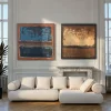 Obraz Silence niebieski 120x120cm