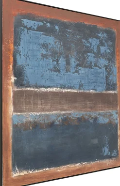Obraz Silence niebieski 120x120cm