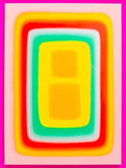 Obraz Square Shapes pomarańczowy 60x80cm