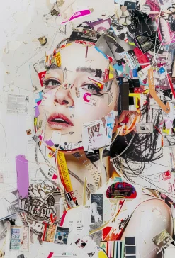 Obraz szklany Artsy Portrait Side 80x120cm