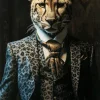 Obraz szklany duży 100x150 cm motyw zwierzęcy pan gepard
