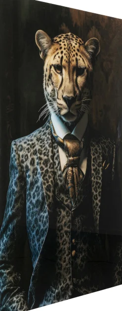 Obraz szklany duży 100x150 cm motyw zwierzęcy pan gepard
