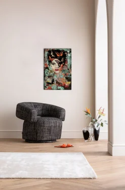 Obraz Szklany Lady Butterfly 75x55cm