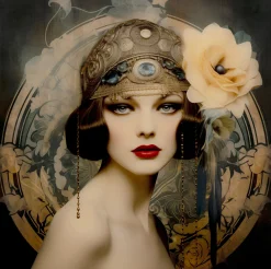 Obraz szklany Muse Art Nouveau 100x100cm