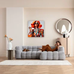 Obraz szklany Muse Posh 100x100cm