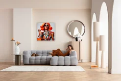 Obraz szklany Muse Posh 100x100cm