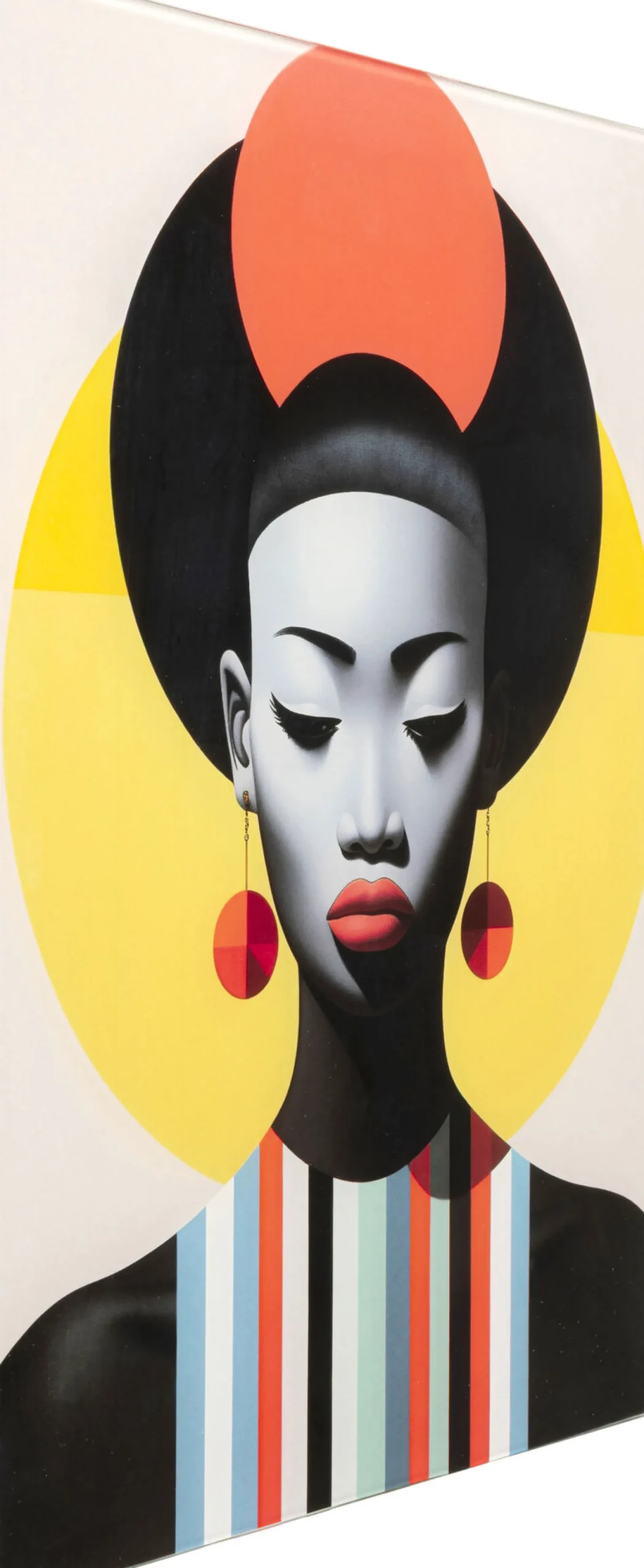 Obraz Szklany Muse Retro Lady 30x40cm (2/Set)