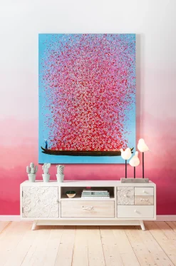 Obraz Touched Flower Boat 80x100 cm kolorowy
