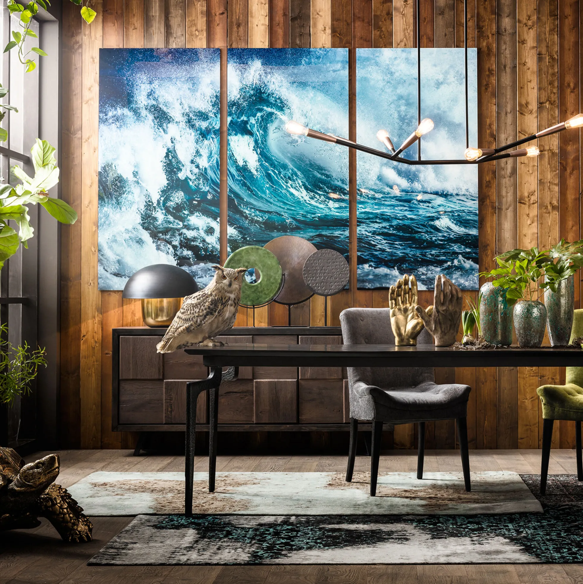 Obraz Triptychon Wave 240x160 cm