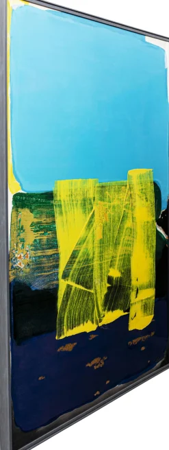 Obraz w ramie Abstract High Gloss niebieski 120x160cm
