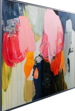 Obraz w ramie Abstract High Gloss różowy 160x120cm