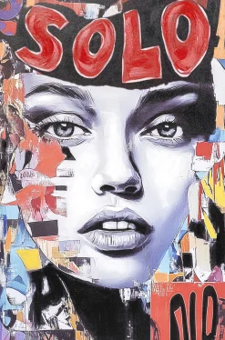 Obraz w ramie Muse Collage 80x120cm
