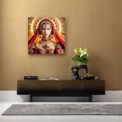 Obraz w ramie Muse Halo Lady 100x100cm