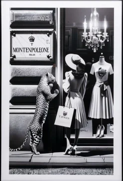 Obraz w ramie Window Shopping 80x120cm