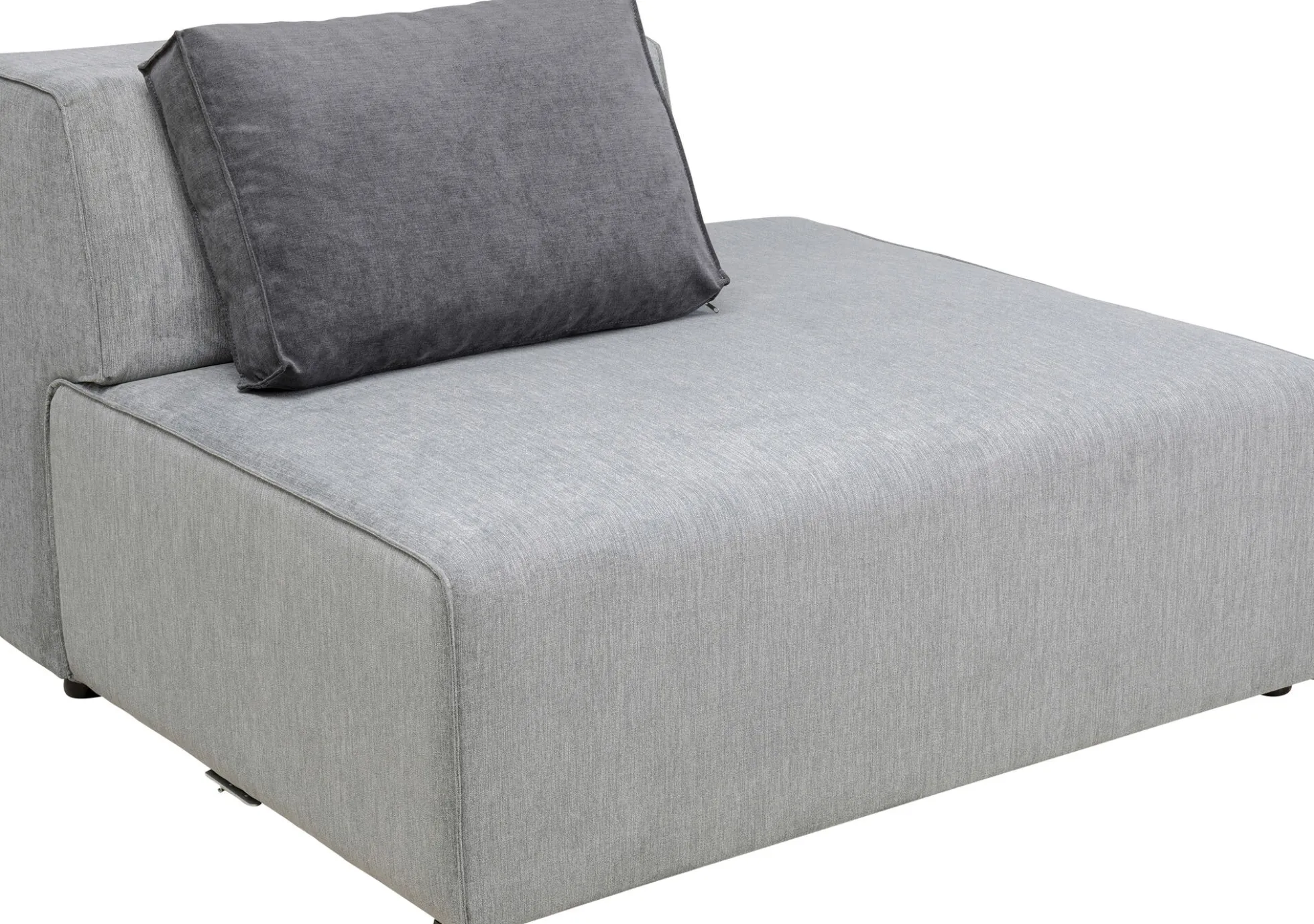 Otoman Infinity Chenille 120x100 cm szary