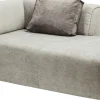 Otoman Infinity Chenille 182x117 cm szary prawy