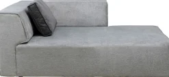 Otoman Infinity Chenille 182x117 cm szary prawy