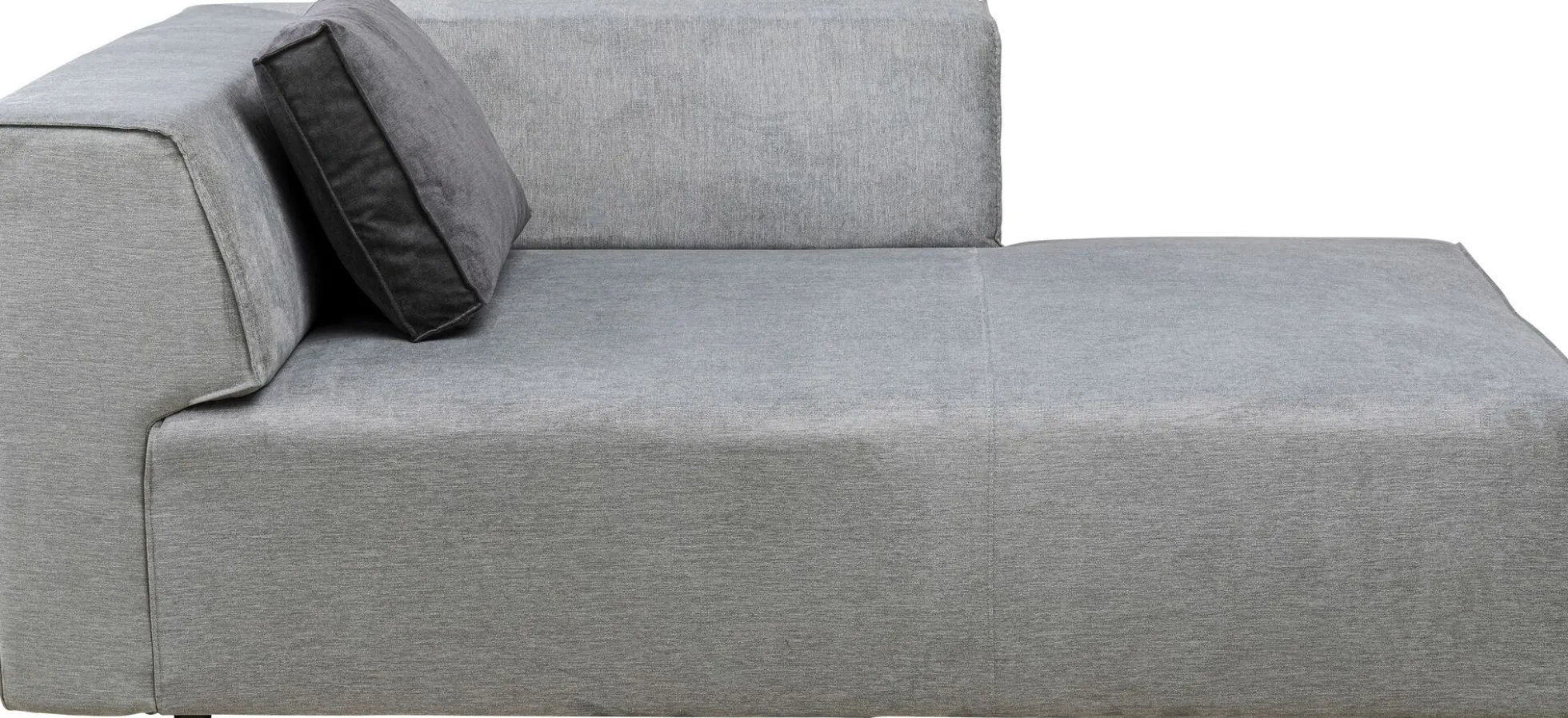 Otoman Infinity Chenille 182x117 cm szary prawy