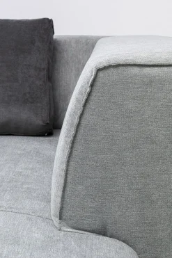 Otoman Infinity Chenille 182x117 cm szary prawy