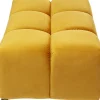 Podnóżek Belami Velvet 105x70 cm bursztynowy