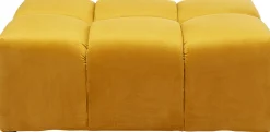 Podnóżek Belami Velvet 105x70 cm bursztynowy