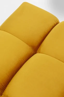 Podnóżek Belami Velvet 105x70 cm bursztynowy