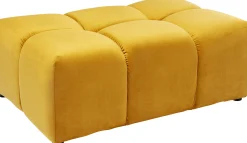 Podnóżek Belami Velvet 105x70 cm bursztynowy