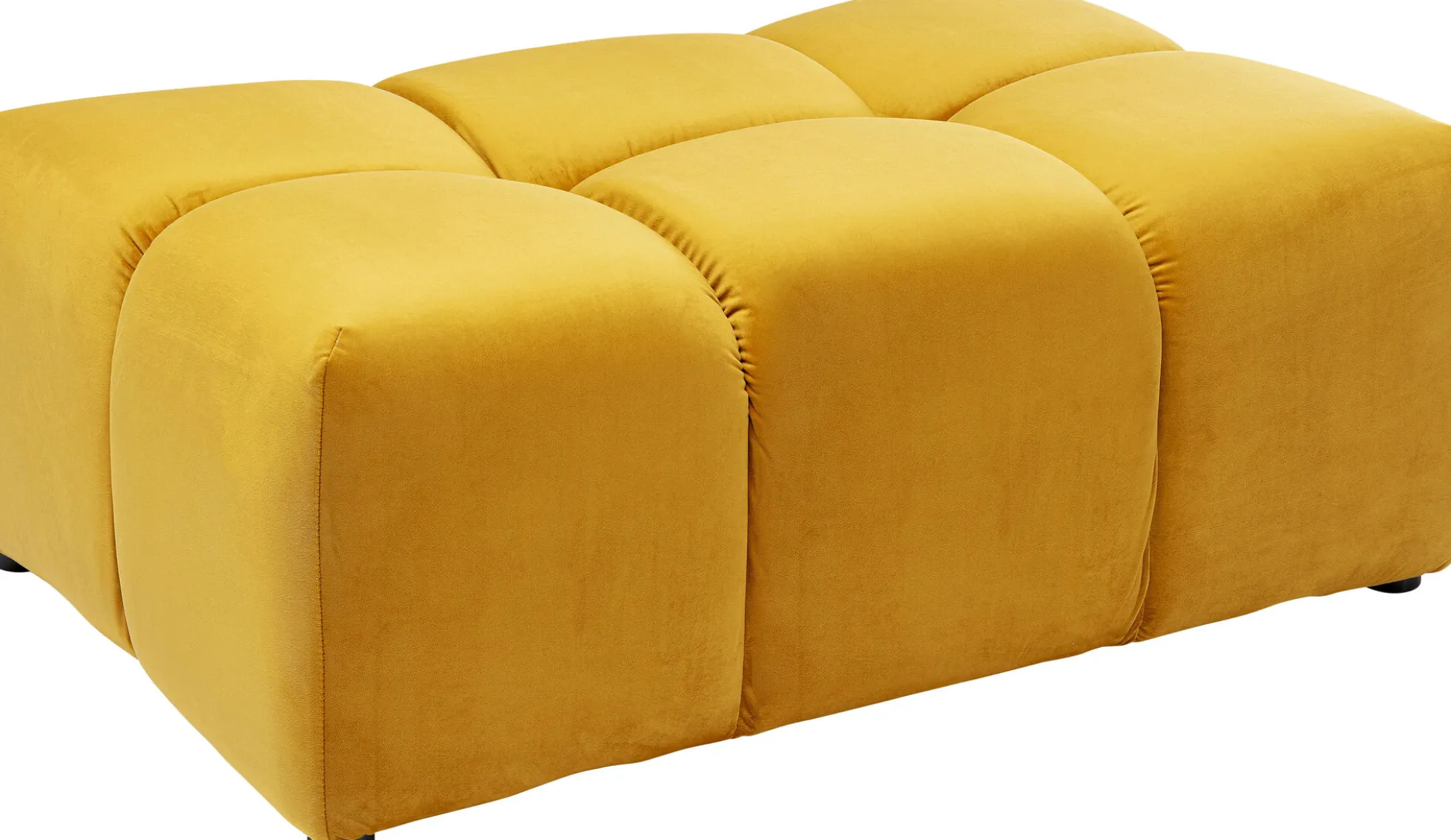 Podnóżek Belami Velvet 105x70 cm bursztynowy