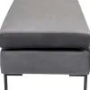 Podnóżek Gianni Velvet 130x62 cm ciemnoszary