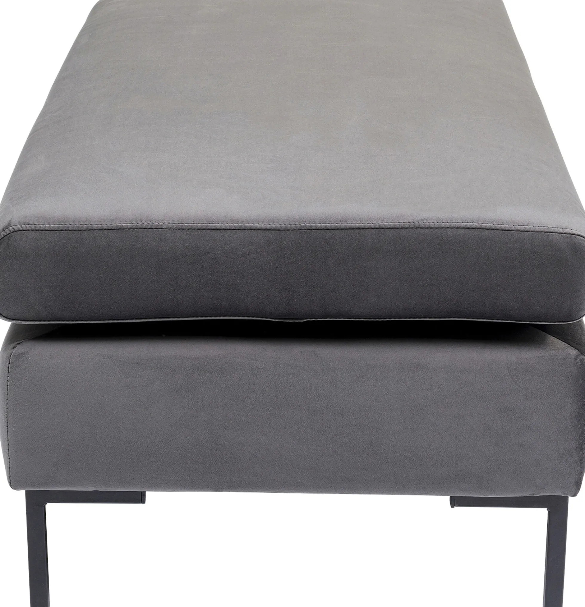 Podnóżek Gianni Velvet 130x62 cm ciemnoszary