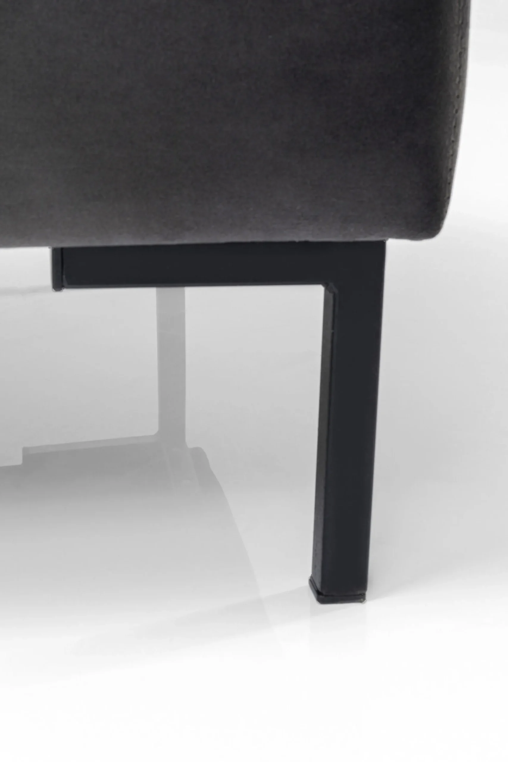 Podnóżek Gianni Velvet 130x62 cm ciemnoszary