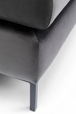 Podnóżek Gianni Velvet 130x62 cm ciemnoszary