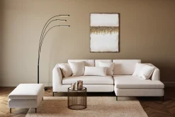 Podnóżek Gianni 130x62 cm kremowy