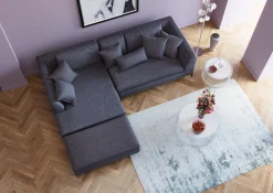 Podnóżek Gianni 130x62 cm szary