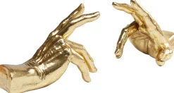 Podpórki na książki Fingers 16x21 cm złote