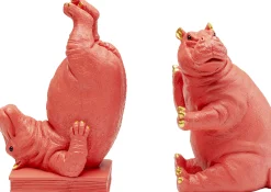 Podpórki na książki Hippo (2-set) różowe