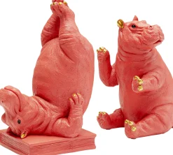 Podpórki na książki Hippo (2-set) różowe