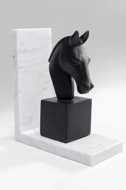 Podpórki na książki Horse 36x21 cm czarno-białe