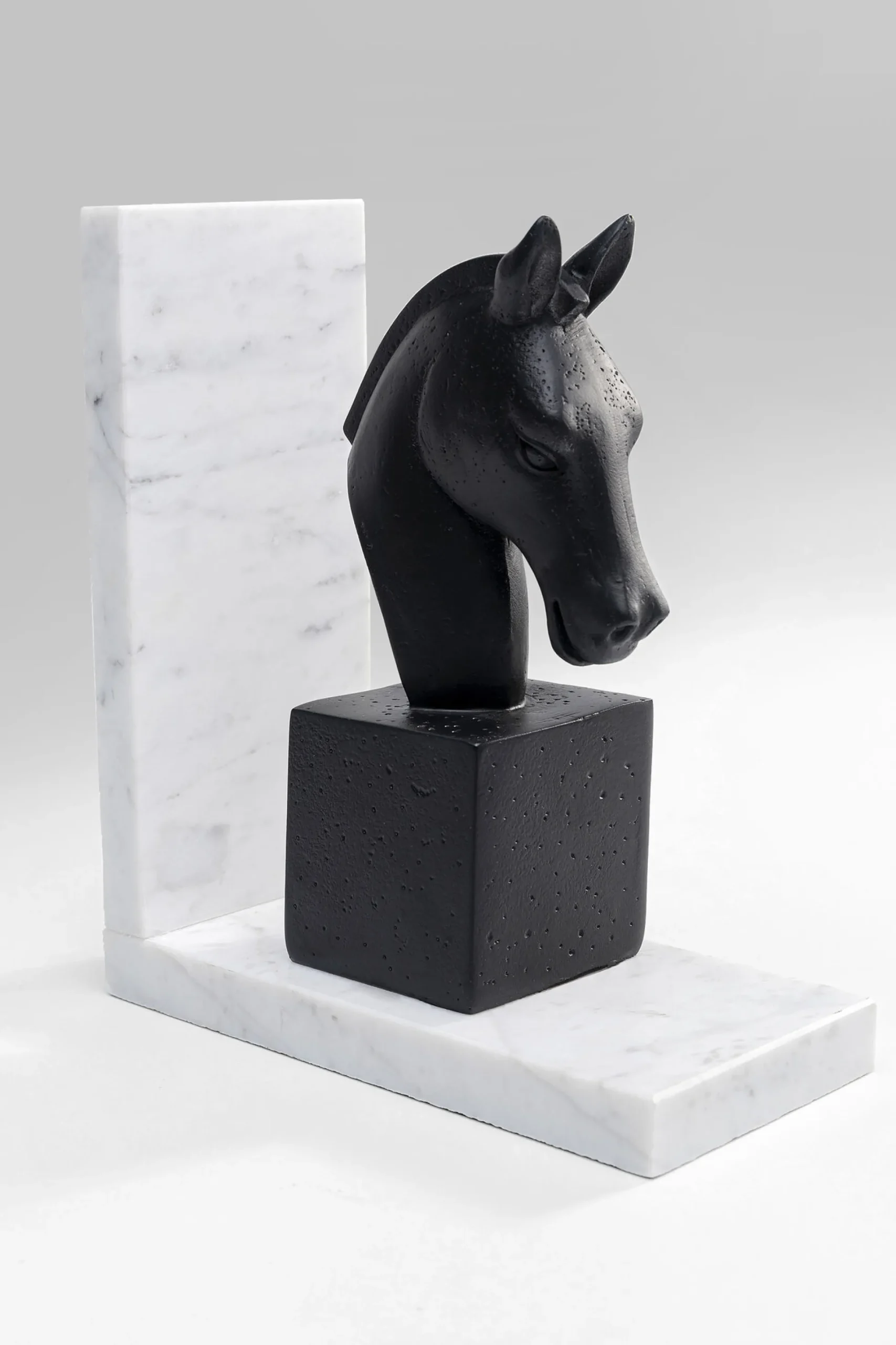 Podpórki na książki Horse 36x21 cm czarno-białe