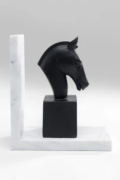 Podpórki na książki Horse 36x21 cm czarno-białe
