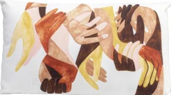 Poduszka dekoracyjna Artistic Hands 50x30 cm kolorowa