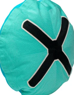 Poduszka dekoracyjna Icon Cross turkusowa Ø50cm