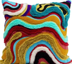 Poduszka dekoracyjna Waves Multi 45x45 cm kolorowa