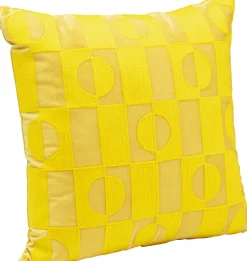 Poduszka dekoracyjna w kolorze zółtym 45x45 cm