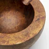 Popielniczka złota antyczna z aluminium okrągła Ø13 cm