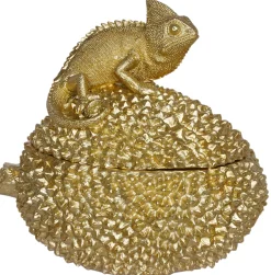 Pudełko dekoracyjne Lizard złote 20cm