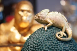 Pudełko na biżuterię lub kosmetyki Chameleon 34 cm zielono-złote