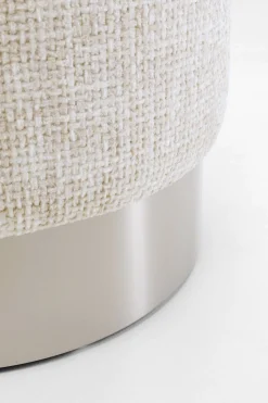 Pufa Cherry Dining Silber beżowa Ø39cm