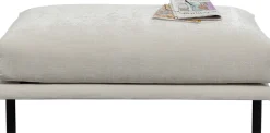 Pufa Edna kremowa 115x60cm